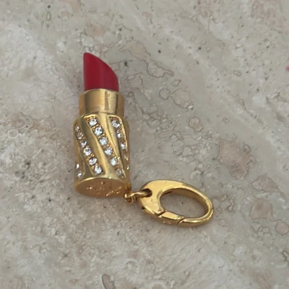 Spartina 449 Jewelry Gold Lipstick Charm - Picture 4 of 9